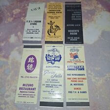 VINTAGE LOT OF 6 MATCH BOOK COVERS FOR ANAHEIM, CALIFORNIA picture