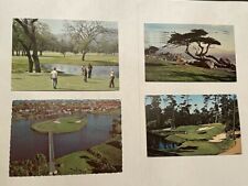 (4) 1970's Golf Course Post Cards: Spyglass, Cypress, Silverado, Ponte Vedra Inn picture