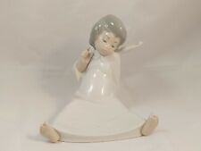 LLADRO #4962 “ANGEL WONDERING” Retired Sitting Figurine Incredible; 5-1/2