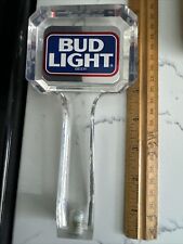 Vintage Budweiser Light Draught Beer Tap Pull Acrylic Lucite Handle Bud Light ab picture