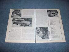 1961 Citroen IS-19 Station Wagon Vintage Road Test Info Article  picture