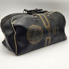 Vintage VMI Virginia Military Institute Leather Gym Bag picture