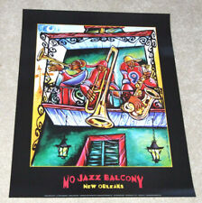 Lionel Milton Mardi Gras New Orleans MOJAZZ BALCONY RARE ART picture