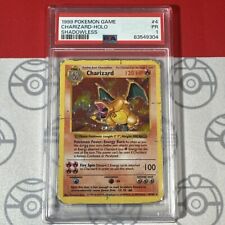 PSA 1 Shadowless Charizard Holo #4/102 1999 Pokemon Base Game Set Card 9304 picture