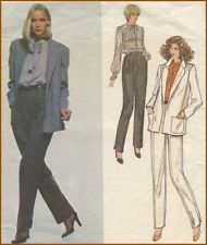 1970s Vintage Tapered Pants Loose Jacket Vogue 2076 American Pattern Sz 10 B 32½ picture