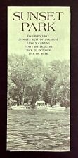 1970s Memphis New York Sunset Park Cony Campground Camping VTG Travel Brochure picture