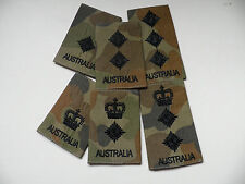 Auscam, Australian Army Officer Rank sliders. 2/Lt-Col. New + unissued. Pair picture