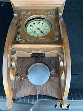 rare art nouveau wall Clock By Konkurrenz Carl Werner Parts Repair picture