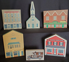 Vintage The Cat's Meow Set 1993  Lot Of 6 Buildings & Vehicle picture