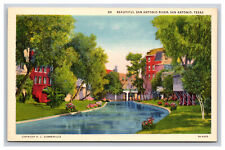 Beautiful San Antonio River, San Antonio Texas TX Postcard picture