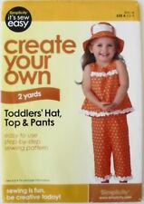 Simplicity Create Your Own Girls 2 Yards Hat Top Pants Sewing Pattern Sz 1/2-4 picture