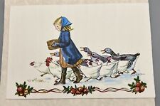Vintage Rare Tasha Tudor Christmas New Year Card NOS Heritage No. 449 Art Guild picture