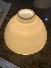 Vintage Corning Monax Cream White Milk Glass Torchiere Lamp Diffuser Shade  10” picture