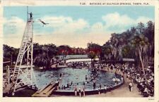 1928 BATHING AT SULPHUR SPRINGS, TAMPA, FLA. from the high dive tower picture