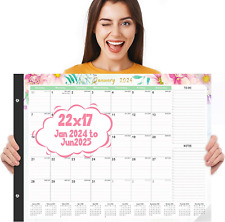 Large Desk Calendar 2024-2025 - 18 Month Calendar Jan 2024 - Jun 2025, 22