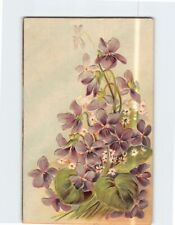Postcard Embossed Flowers Print Greeting Card picture