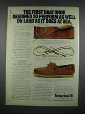 1981 Timberland Shoes Ad - Boat Shoe Performs on Land picture