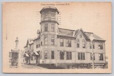 Littleton New Hampshire, Town Building, Vintage Postcard picture