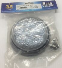Star SVP Light Bar LED Strobe Round Flashing 4” High Power Red Truck and Trailer picture