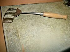 Vintage A&J Kitchamajig Spatula - Strainer - Beater With Wooden Handle BENT OVER picture