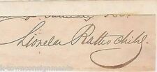 Lionel Rothschild Bank Family 1st Jewish Man in Parliament Autograph Signature picture
