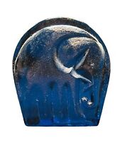 One  Blue Blenko  Elephant Bookend picture