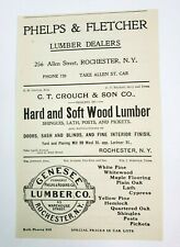 1902 Rochester New York Advertisement Lumber Marson Boogert Phelps Crouch Rogers picture