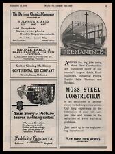 1926 J. E. Moss Iron Works Wheeling West Virginia Steel Construction Print Ad picture