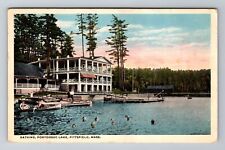 Pittsfield MA-Massachusetts, Bathing In Pontoosuc Lake, Antique Vintage Postcard picture