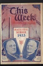 1933 Roosevelt Garner Inaugural Events Advertising Booklet / Mag w/ Jugate Cover picture