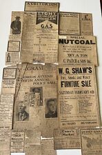 1911 Antique Quincy Telegram Newspaper Clippings Lot Quincy, Mass. picture