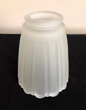 4 Vintage Frosted Fluted Scalloped Glass Shade for Floor Lamp or Ceiling Fan picture