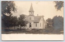 Davis Illinois~Calvary Methodist Episcopal Church? Nestled in Trees RPPC 1908 picture