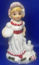 Vintage Ceramic Girl with Duck and Basket Figurine picture