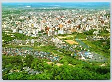 Japan Sendai Aero View of the City Vintage Postcard Continental picture