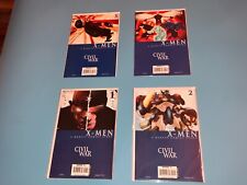MARVEL CIVIL WAR X MEN #1-4 2006 PURCHASED AS AN ADVERTISED NM/NM+ SET picture