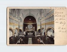 Postcard St. Mary's Church Interior Binghamton New York USA picture