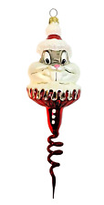 Christopher Radko Warner Bros Studio Looney Tunes Bugs Bunny Glass Ornament picture
