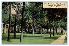 c1910's Park Street And Upper Campus University Of WI Madison Wisconsin Postcard picture