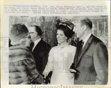 1968 Press Photo Senator Strom Thurmond and wife at reception in South Carolina picture