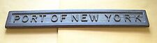 NEW YORK CENTRAL RAILROAD  PORT OF NEW YORK BUILDERS NAMEPLATE picture