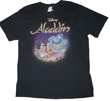 Disney Aladdin Tshirt Black Unisex Adult Size Large picture