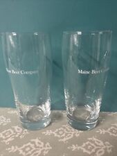 2 MAINE BEER COMPANY LOGO BEER GLASSES GREAT MAINE BEER picture