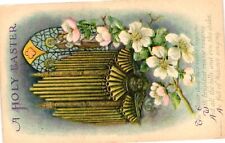 Vintage Postcard- A HOLY EASTER, THE EASTER DAY HAS COME AGAIN, ORGAN PIPES, STA picture
