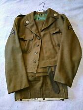1950s U.S. 8th Army Uniform Ike Jacket, Pants, Belt, Tie, Orders, Patches. Pins picture