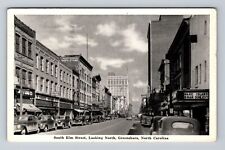 Greensboro NC-North Carolina, South Elm Street, Vintage c1943 Postcard picture