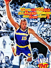 Latrell Sprewell Golden State Warriors Vintage 1995 NBA TNT Original Print Ad picture