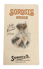 c1910 Sorosis Shoes Fall Winter Styles Brochure Stewart Baltimore Maryland CPFA picture