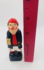 VTG Old Salty Pirate Wood Carved Figurine picture