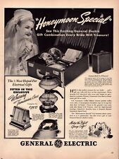 1941 General Electric Vtg Print Ad Honeymoon Special 3 Appliances Trousseau Case picture
